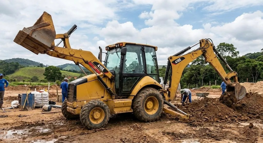 Retroexcavadora en Arica